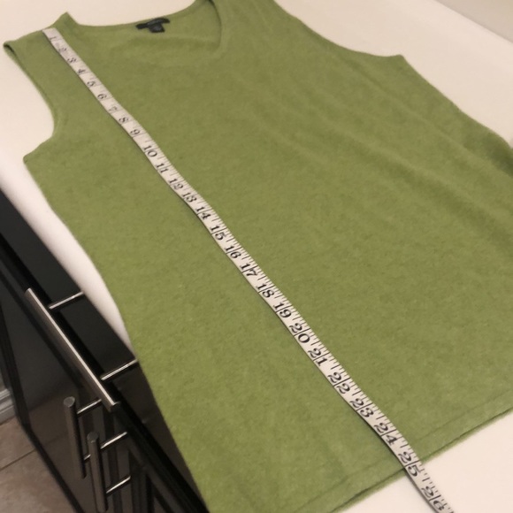 Cashmere Set PURE AMICI Ombre in green Sz L/XL(hooded cardigan/tanktop) - Picture 10 of 11